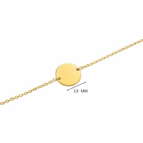Armband met persoonlijke gravure — Rond (13 mm) (Forca-schakel)