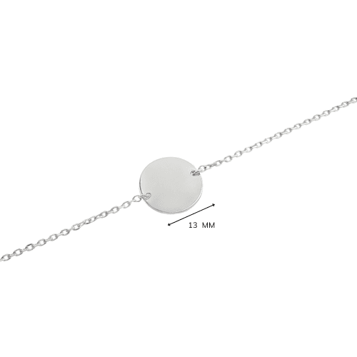 Armband met persoonlijke gravure — Rond (13 mm) (Forca-schakel)