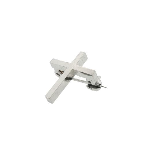 Broche Sterling Zilver - Figuur Kruis, 17 x 20 mm - (Gerhodineerd) - 17mm.20mm.€55(excl. btw)3,1gr.4,5gr.5,2gr.