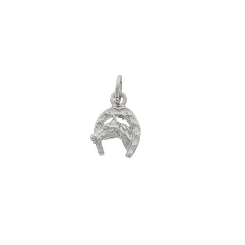 Hanger Hoefijzer met paard (11 x 15 mm)