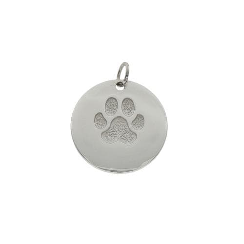 Hanger Rond plaatje met pootafdruk (21 mm)