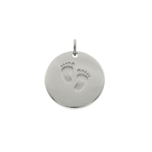 Hanger Rond plaatje met twee voetjes (21 mm)