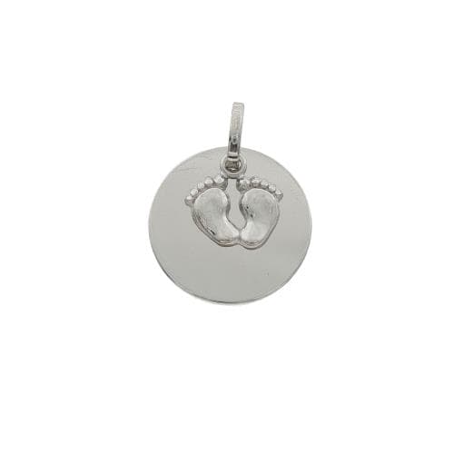 Hanger Rond plaatje met voetjes (3D) (19 mm)