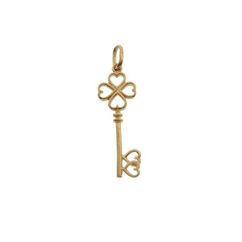 Hanger Sleutel klavertje vier (9 x 26 mm)
