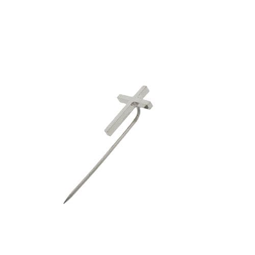 Speld Sterling Zilver - Figuur Kruis , 10 x 15 mm - (Gerhodineerd) - 10mm.15mm.€25(excl. btw)0,8gr.1,2gr.1,4gr.